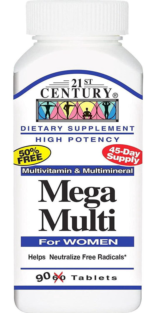 MEGA MULTI-VIT FOR WOMEN TABS 90