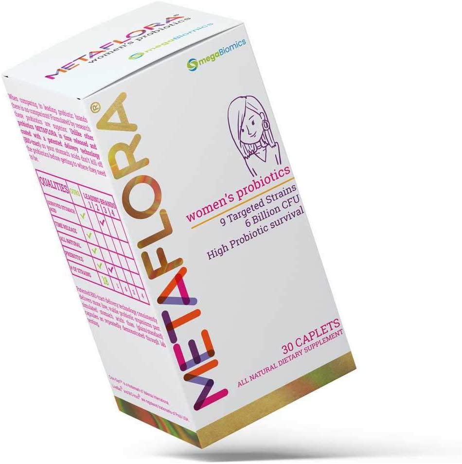 METAFLORA Probiotic Supplements-Advanced Women Health Formula- 30 Daily Tablets-Time Released-Cranberry Extract- Naturally Occuring D-Mannose