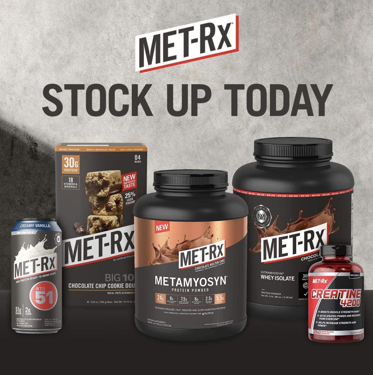 MET-Rx BCAA 2200 Amino Acid Supplement, Supports Muscle Recovery, 180 Count Per Bottle, 2 Pack (360 Total Count)