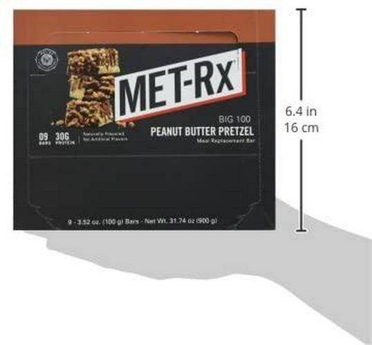 MET-Rx Big 100 Colossal Peanut Butter Pretzel, 100 gram, 9 count