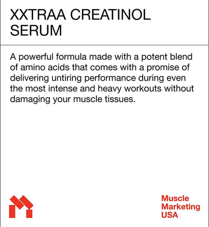 MMUSA XXTRAA Muscle Builder Creatine Serum- Fast Surging Power for Bodybuilders. 100% Absorption, Boosts ATP Levels Fast. Fuels Muscle Growth Before and After Workouts. No Water Weight Gain or Loading.