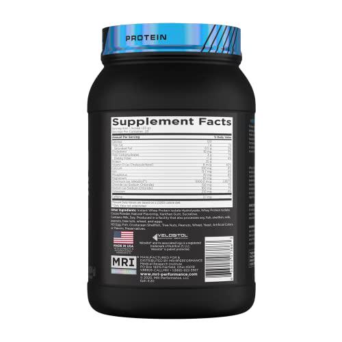 MRI Performance Hydro Isolate Protein,100% Hydrolyzed Whey Powder, Best and Purest Protein Supplement for Building Lean Muscle Mass with VELOSITOL (Lava Cake)