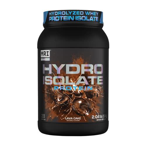 MRI Performance Hydro Isolate Protein,100% Hydrolyzed Whey Powder, Best and Purest Protein Supplement for Building Lean Muscle Mass with VELOSITOL (Lava Cake)