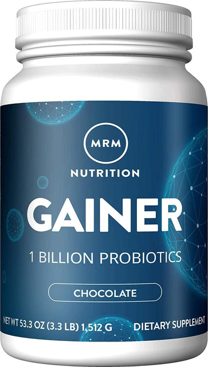 MRM - Gainer, Natural Protein Powder That Supports Lean Muscle Mass and Maintain a Healthy Weight (Chocolate, 3.3 lbs)