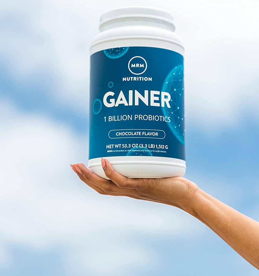 MRM - Gainer, Natural Protein Powder That Supports Lean Muscle Mass and Maintain a Healthy Weight (Chocolate, 3.3 lbs)