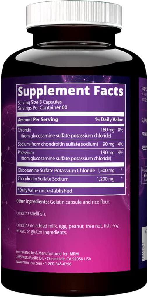 MRM Glucosamine Chondroitin 1500/1200 Mg, 180 Capsules