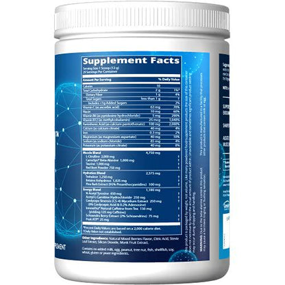 MRM Nutrition Driven Pre-Workout Powder | Mixed Berry Flavored | 125mg Caffeine | Pure Ingredients| Muscle + Hydration + Energy Blends | Performance Energy | Vegan + Gluten-Free | 29 Servings