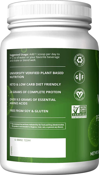 MRM Nutrition Veggie Elite Performance Protein | Salted Caramel Flavored| Plant-Based Protein| Easy to Digest | with BCAAs| Vegan + Gluten-Free | Clinically Tested| Digestive enzymes | 30 Servings