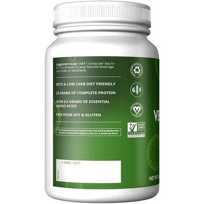 MRM Nutrition Veggie Protein with Superfoods | Vanilla Flavored | 22g Complete Protein | Over 8.8g Essential Amino acids | 13 superfoods | with Omega 3s and Omega6s | Keto Friendly | 30 Servings