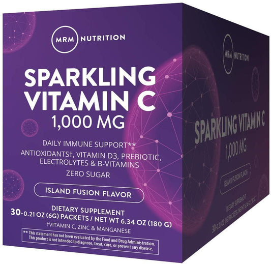 MRM Sparkling C 1000 | Balanced with Vitamin D, Prebiotics and Zinc, 6.34 Ounce