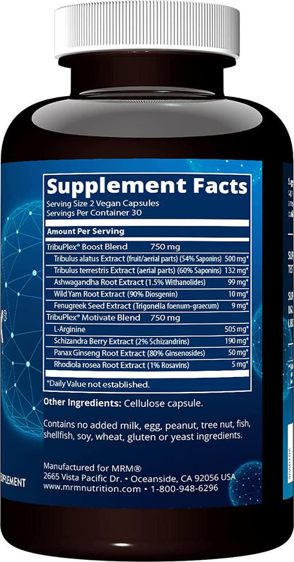 MRM - TribuPlex 750 - Supports Natural Testosterone Levels 60 Vcaps