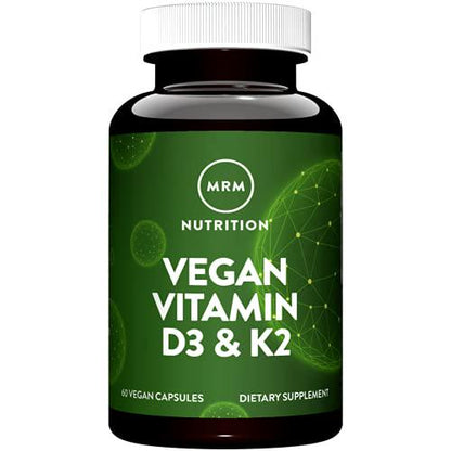 MRM Vegan Vitamin D3 and K2 Veggie Capsules, 60 Count