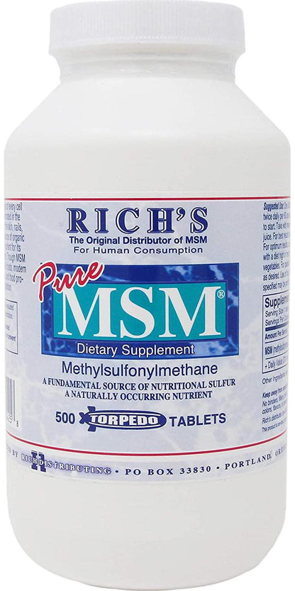 MSM Torpedo Tablets (500 ct)