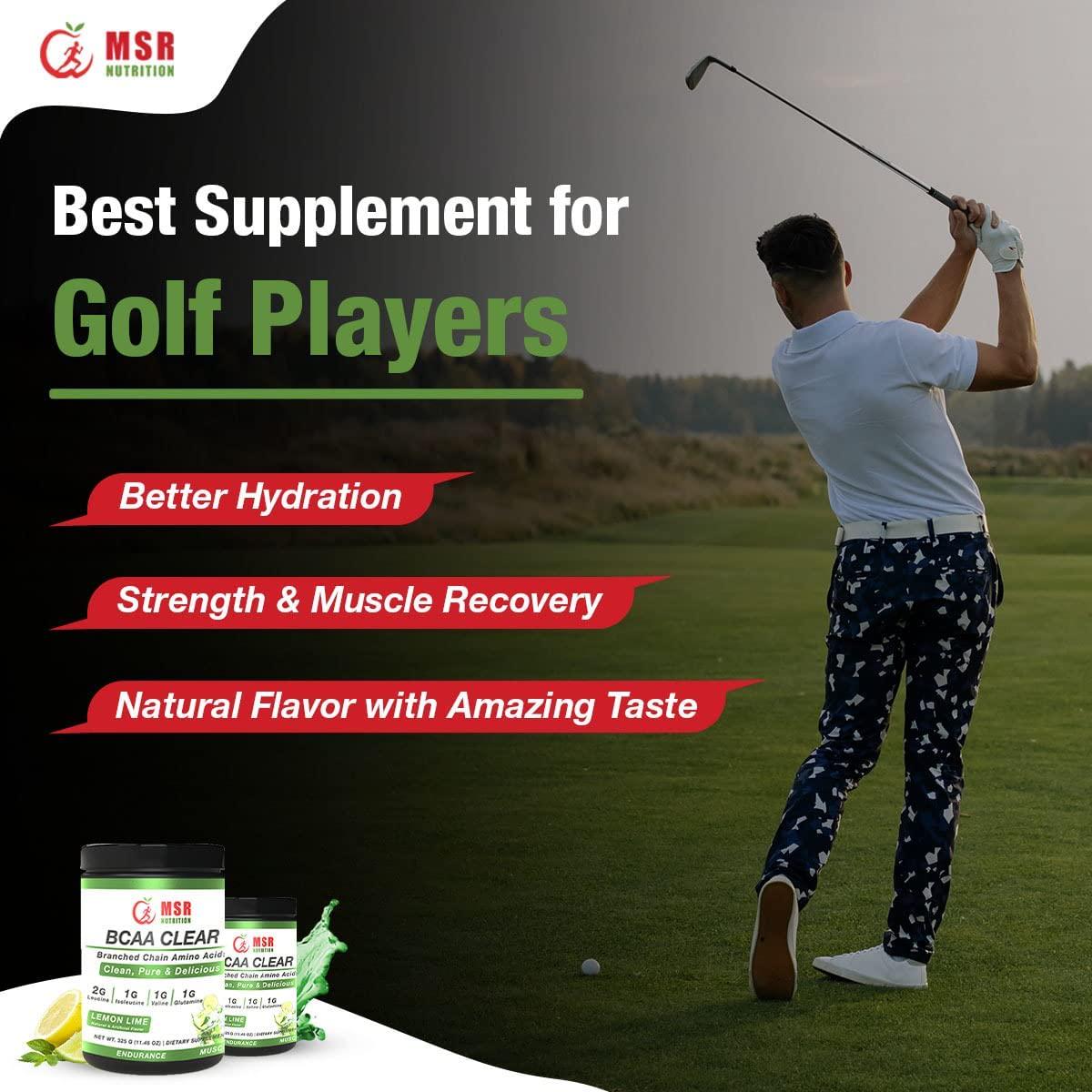 MSR BCAA Clear Lemon Lime , GLUTAMINE Enhanced for Strength , Stamina ,Endurance and Recovery 50 Serving