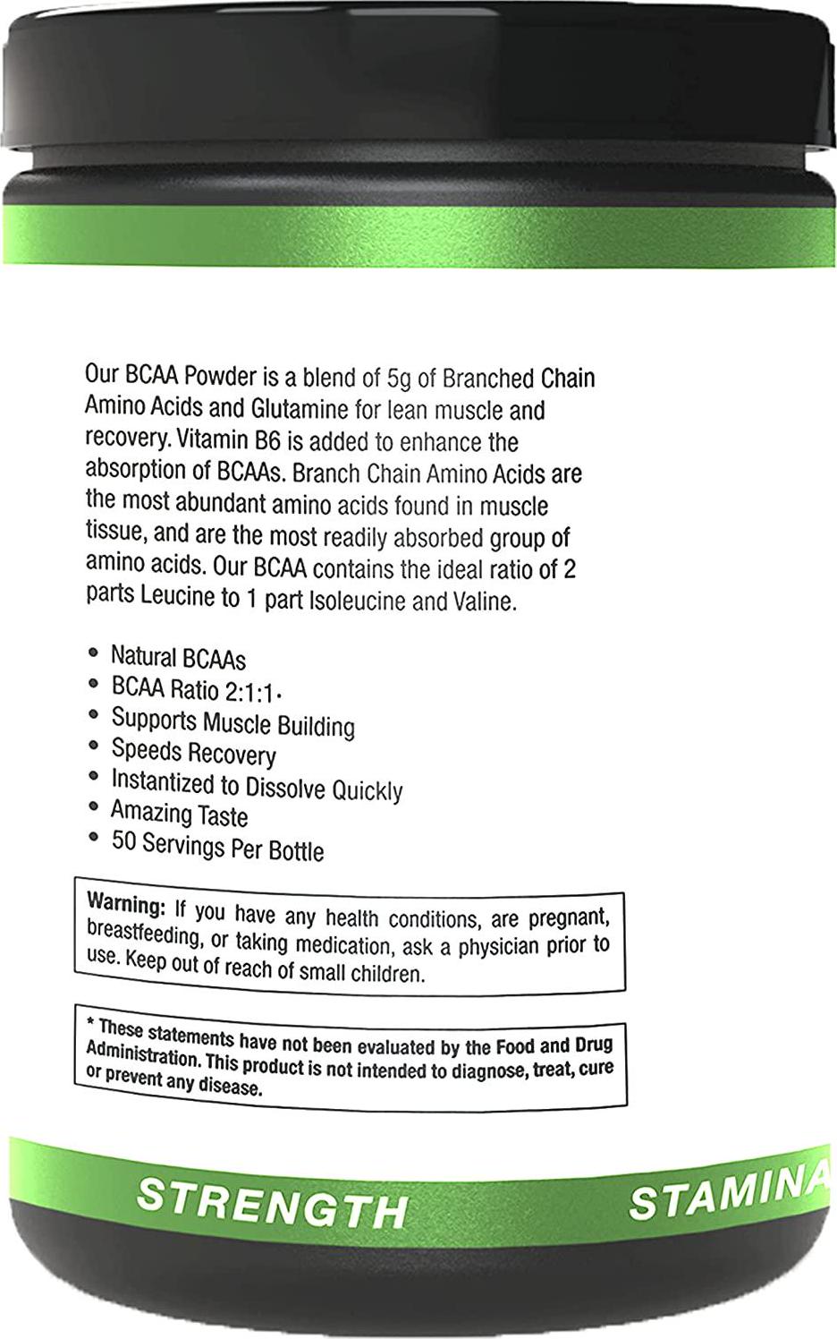 MSR BCAA Clear Lemon Lime , GLUTAMINE Enhanced for Strength , Stamina ,Endurance and Recovery 50 Serving