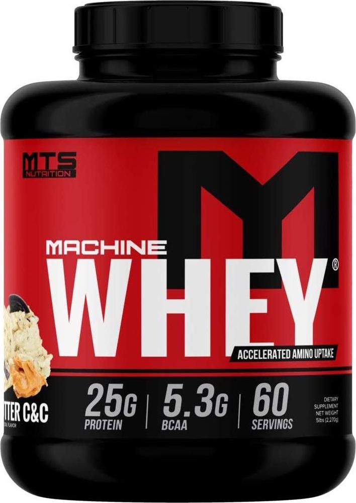 MTS Machine Whey Protein (5lbs, Peanut Butter Cookies and Cream)