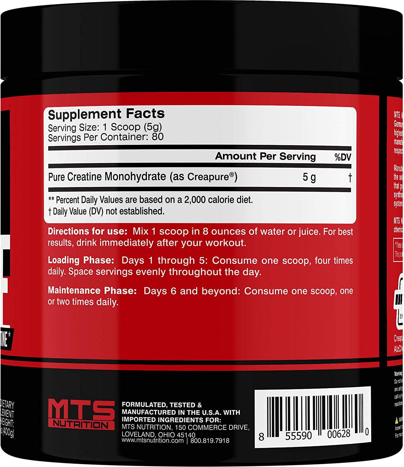 MTS Nutrition MTS Creapure Creatine Unflavoured 400g