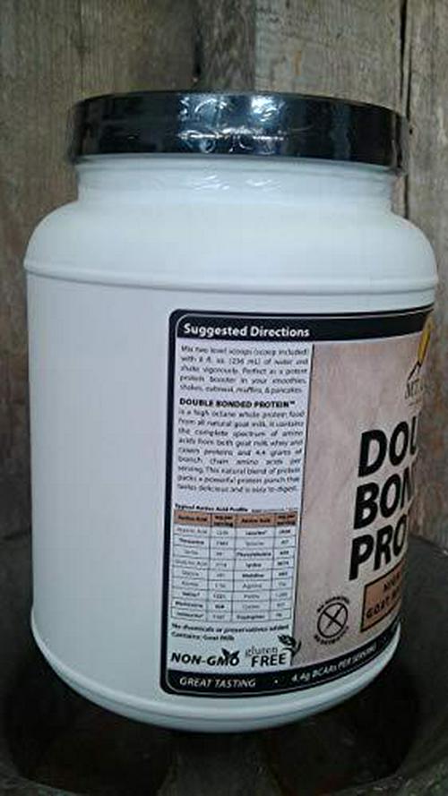 MT. CAPRA SINCE 1928 Double Bonded Protein | Whole Goat Milk Protein with Natural Blend of Casein and Whey from Grass-fed Pastured Goats, Vanilla Bean Flavor - 2 Pounds