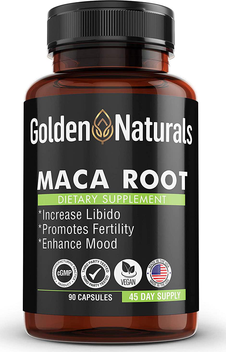 Maca Root 1000 Milligram, 20:1 Concentrated Extract, Reproductive Health and Mood Improvement - 90 Veggie Capsules