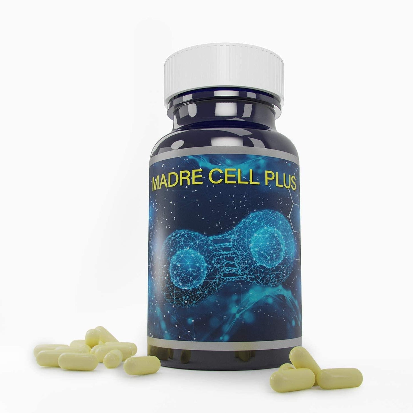 Madre Cell Plus - Stem Cell Supplement - Purest AFA for Adult Stem Cells Renewal, Gluten Free, Stem Cell Enhancer - 60 Capsules