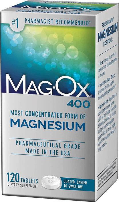 Mag-Ox 400 Magnesium Tablets, 120 Tablets