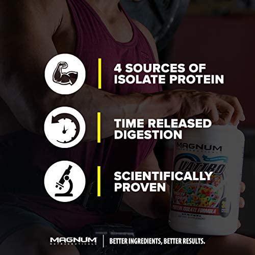 Magnum Nutraceuticals Quattro Protein Powder - 2lbs - Iced Caramel Macchiato - Protein Isolate - Lean Muscle Creator - Metabolic Optimize