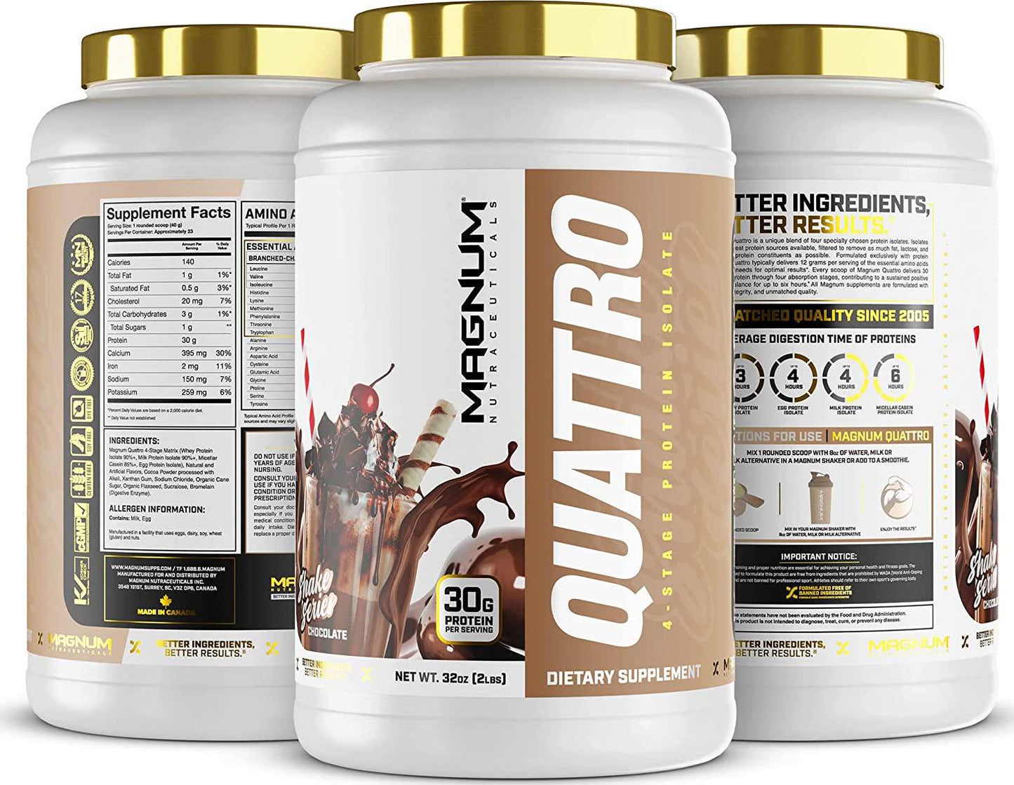 Magnum Nutraceuticals Chocolate Shake Series - 2lb - Whey Protein