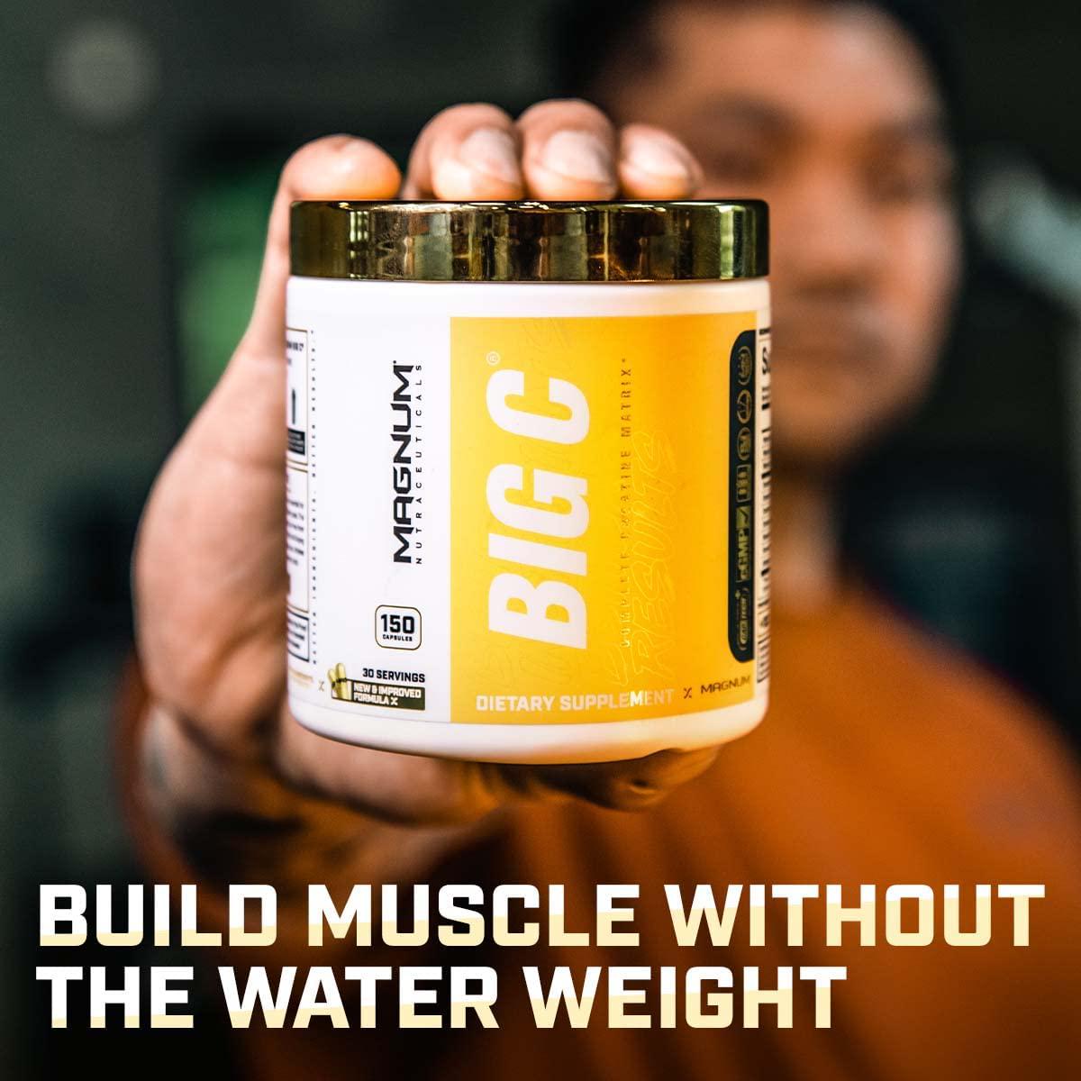 Magnum Nutraceuticals Hard Muscles Builder HMB 90 Capsules with Big C - Creatine Capsules - Creatine Monohydrate and Hydrocloride