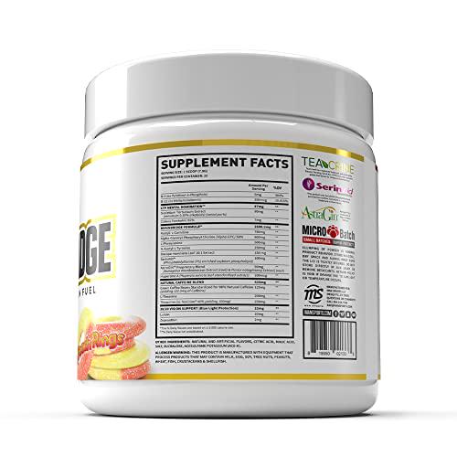 Man Sports Brainbridge Powder - Nootropic Brain and Energy Supplement for Improved Focus and Productivity - Peach Ring - 124.8g (20 Days Supply)