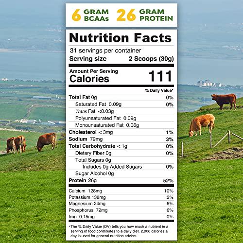 MariGold Grass-fed Whey Isolate Protein Powder Unflavored 2LB - 100% Pure, Cold Processed, Micro Filtered, Undenatured, Non-GMO, rBGH Free, Soy Free, Gluten Free, Lactose Free, Easy to Mix