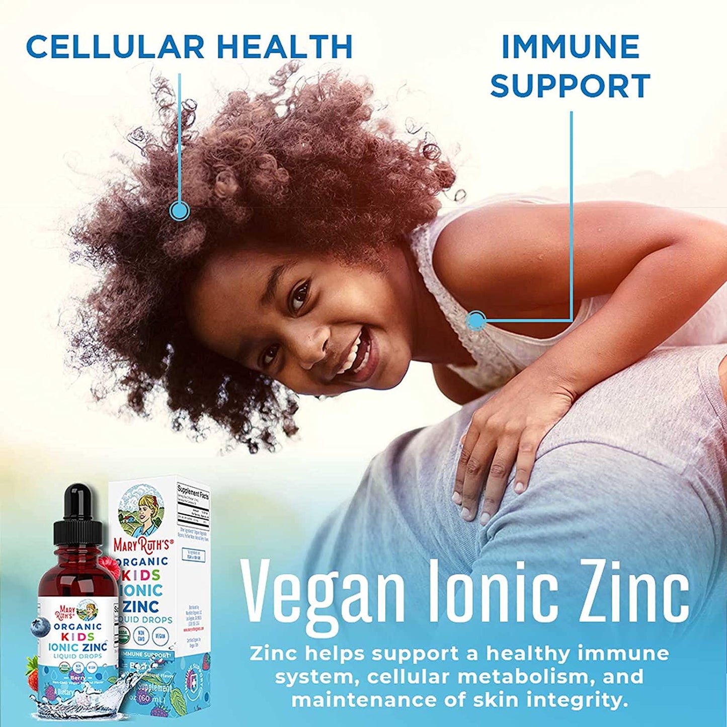 Mary Ruth's Kids Ionic Zinc Drops 2 OZ, 2 FZ