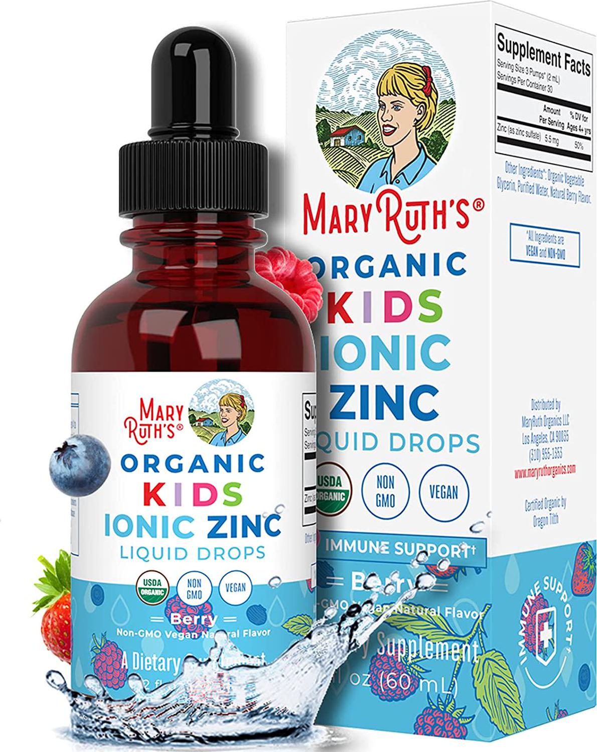 Mary Ruth's Kids Ionic Zinc Drops 2 OZ, 2 FZ