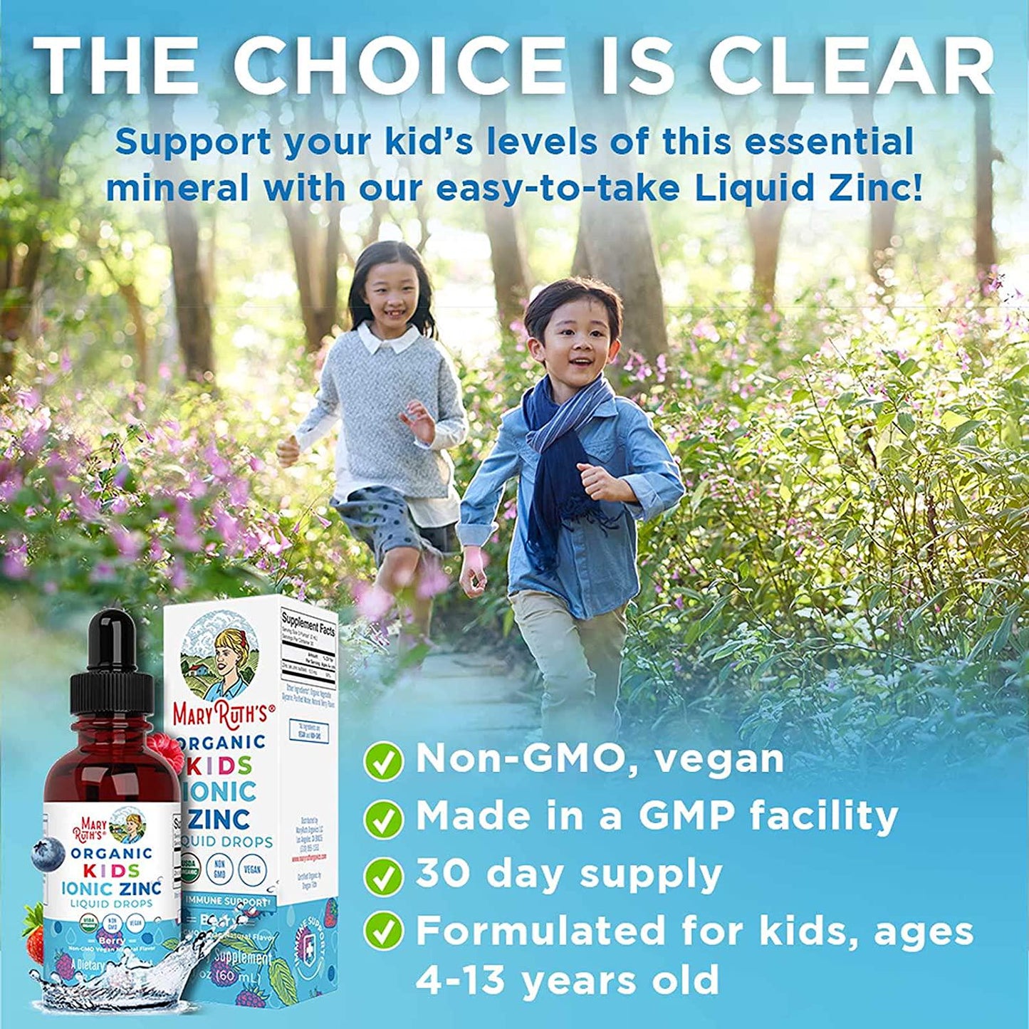 Mary Ruth's Kids Ionic Zinc Drops 2 OZ, 2 FZ