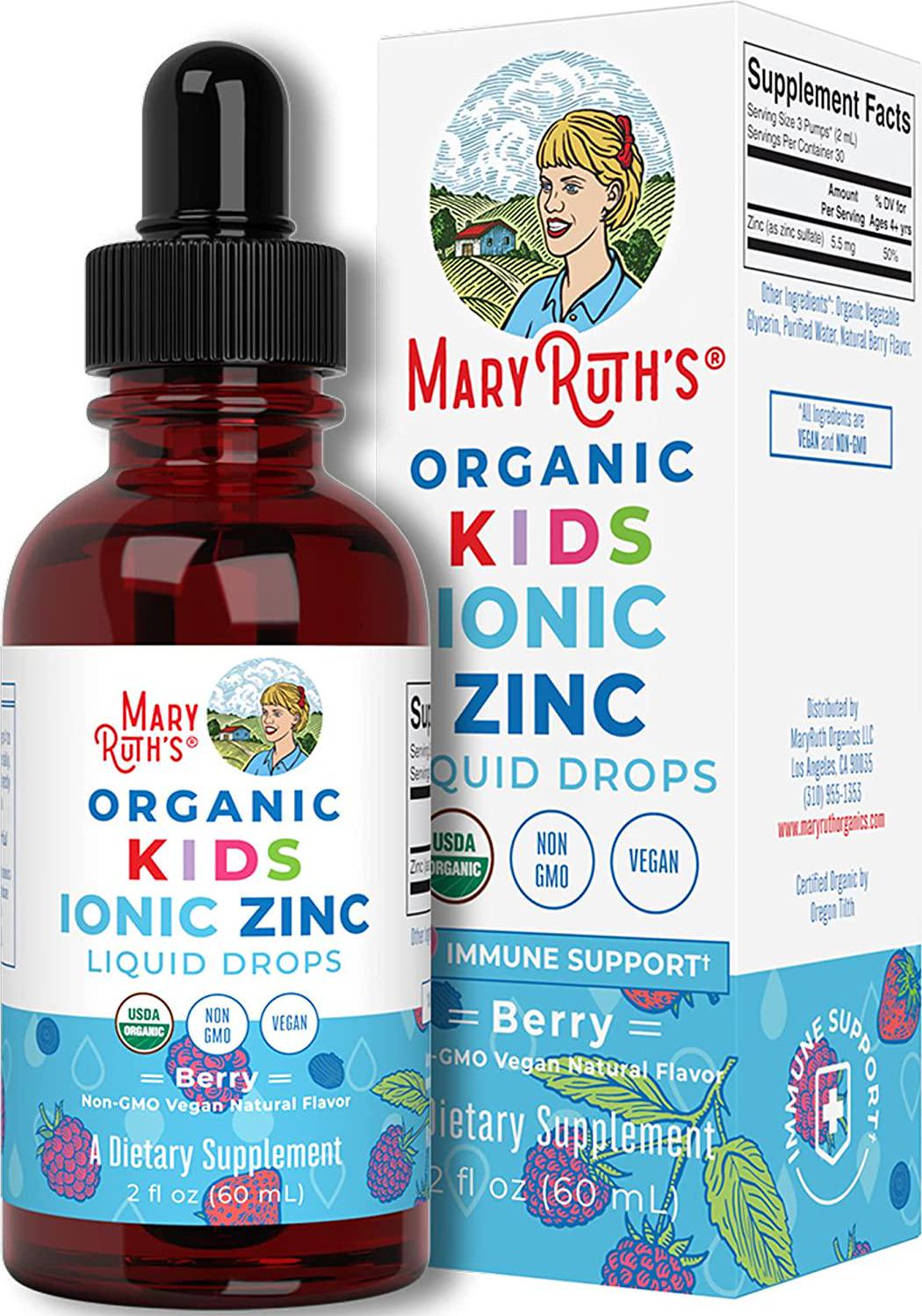 Mary Ruth's Kids Ionic Zinc Drops 2 OZ, 2 FZ