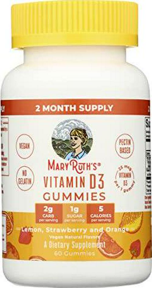 Mary Ruth's Vitamin D3 Gummies, 60 CT