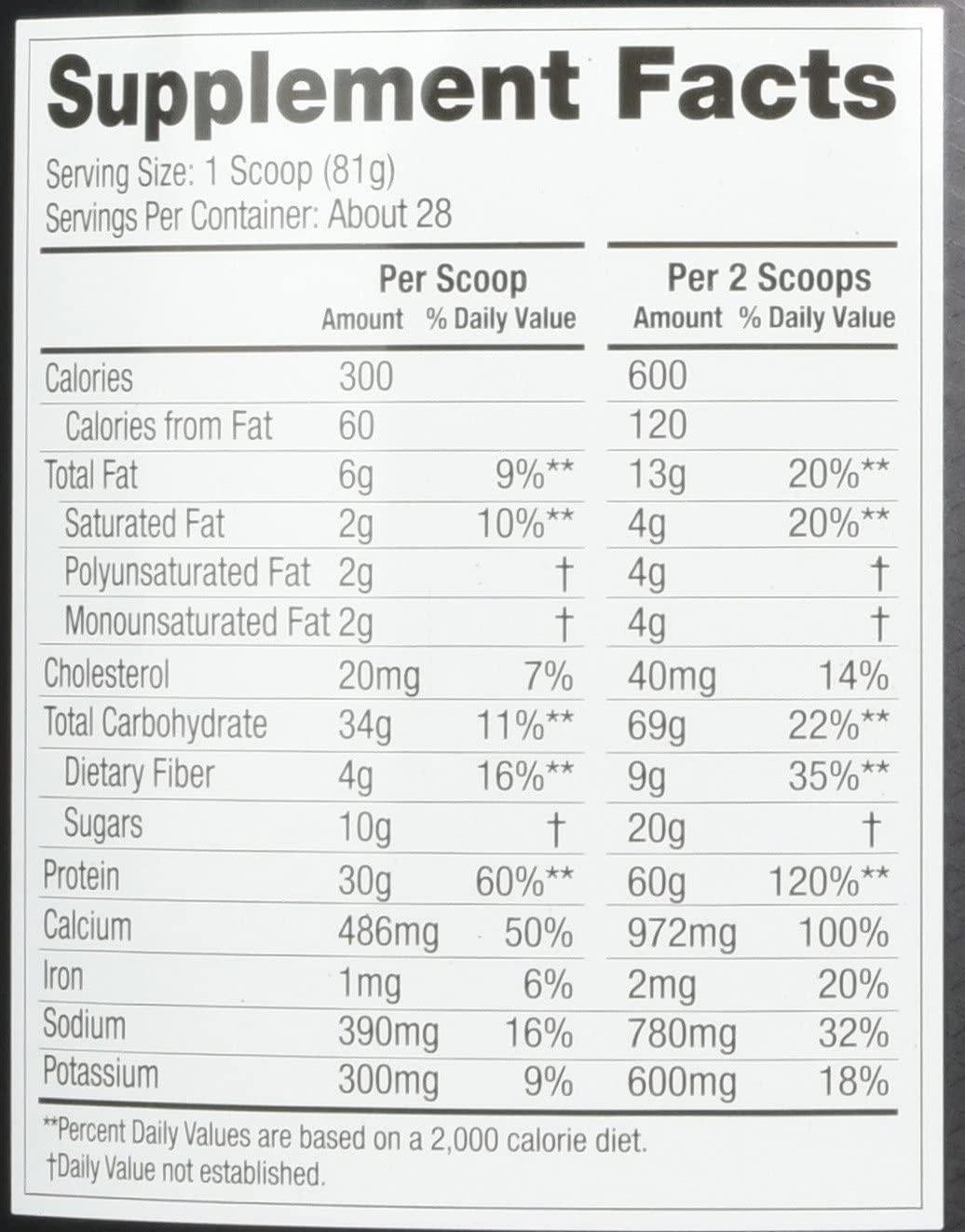 Mass JYM Weight Gainer Protein Powder - Egg White, Milk, Whey Protein Isolates and Micellar Casein | JYM Supplement Science | Chocolate Mousse Flavor, 5 lb,Brown,MAS05CM