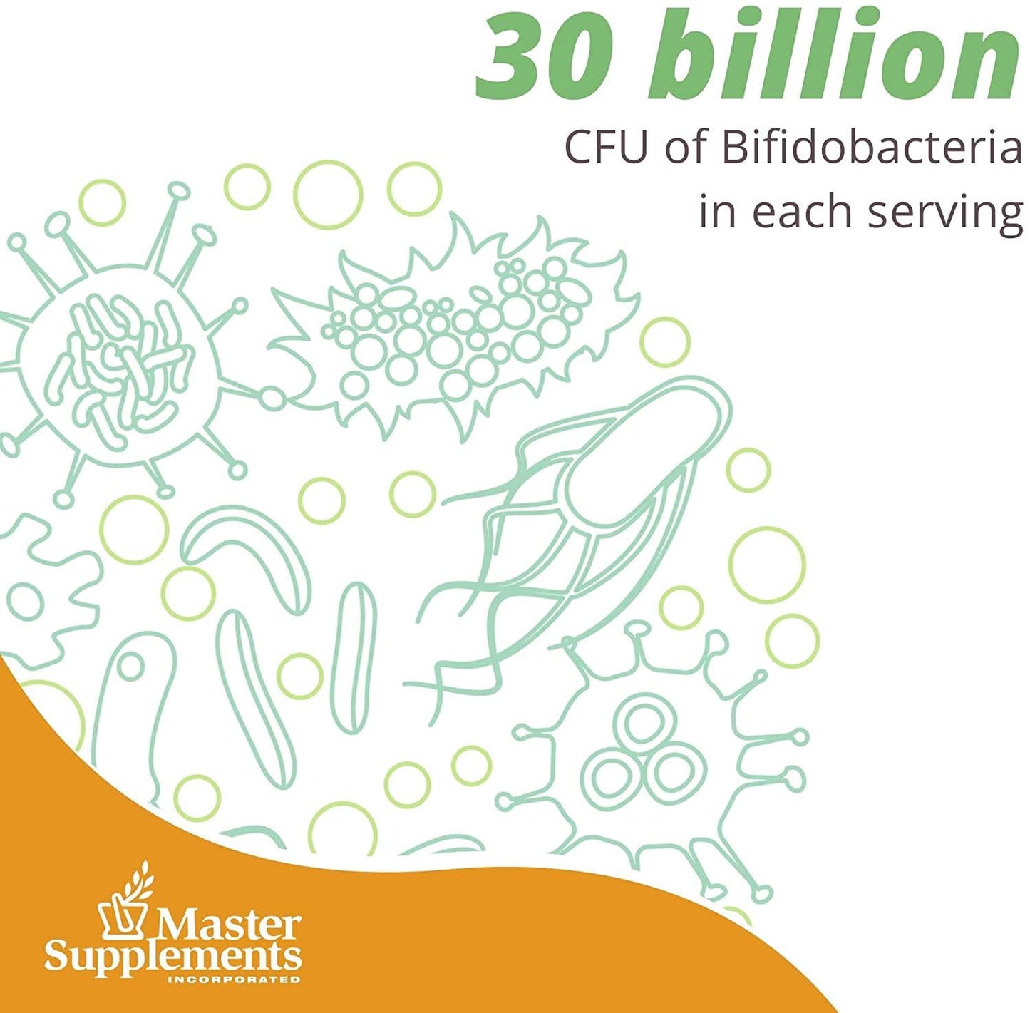 Master Supplements TruBifido - 30 Vegan Capsules - Powerful Probiotic for Colon Health, Energy and Immune Booster, Supports Regularity - Gluten Free - 30 Servings