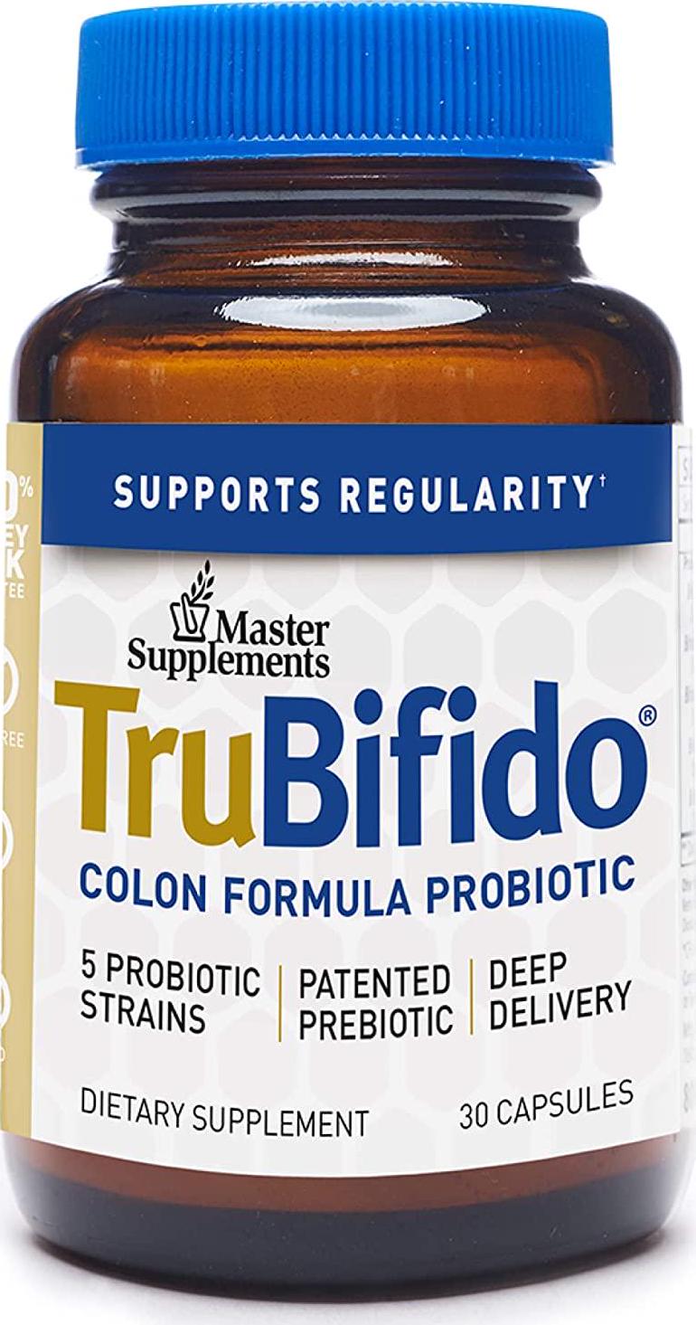 Master Supplements TruBifido - 30 Vegan Capsules - Powerful Probiotic for Colon Health, Energy and Immune Booster, Supports Regularity - Gluten Free - 30 Servings