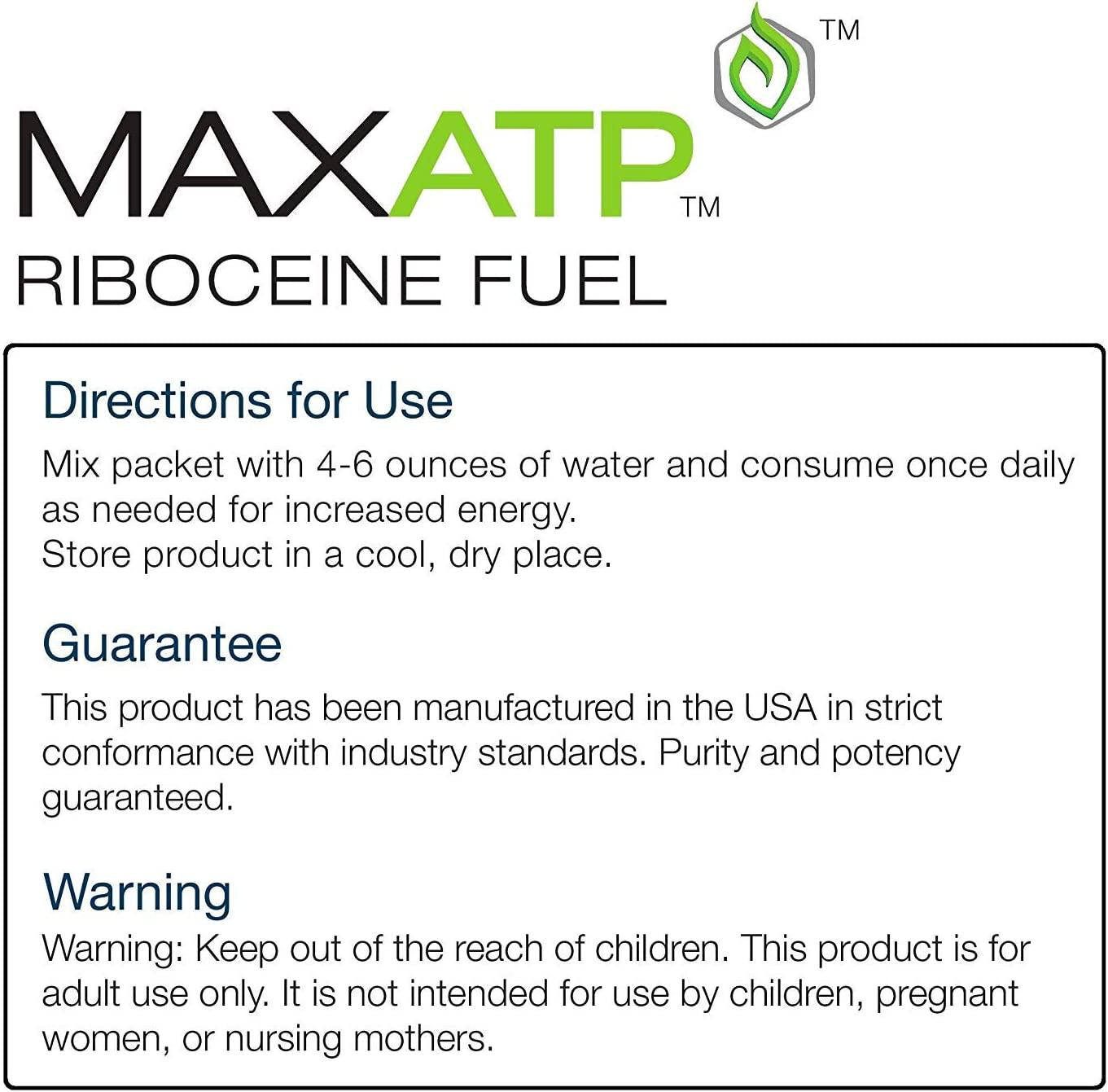 Max ATP, Riboceine Fuel, 30 Packets (0.24 Ounce), 30 Servings