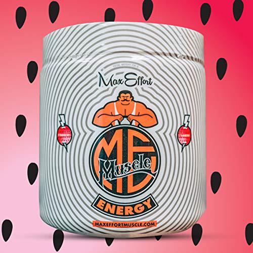 Max Effort Muscle, Energy, Improved Focus and Cognition, Supreme Clarity, All Day Energy, Natural Energy Boost, (40 Servings) (Strawberry)