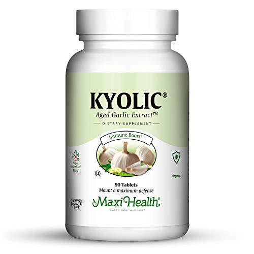 Maxi Health Kyolic 400 Aged Garlic Extract - Immune Booster - 90 Extra Strength Tablets - Kosher