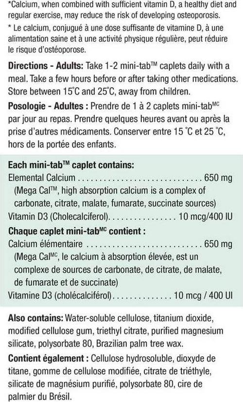 Mega Cal Calcium W/Vitamin D