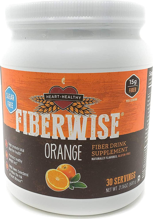 Melaleuca FiberWise Heart Healthy-Fiber Supplement-30 Servings-Net WT 28.6 OZ.(810g) - Orange