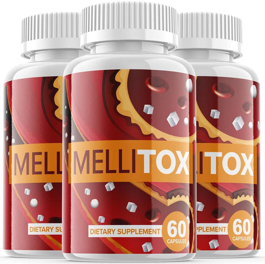 Mellitox Supplement for Diabetes Blood Sugar Support (3 Pack)