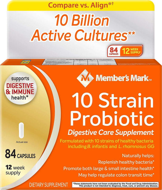 Member's Mark 10 Strain Probiotic (84 ct.)