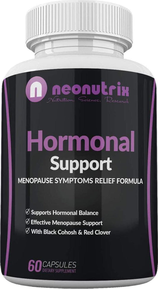 Menopause Relief Supplement Hormonal Support Supplements with Black Cohosh and Red Clover - Support Hormonal Balance, All-Natural Ingredients - 60 Capsules, Non-GMO, Made in USA by Neonutrix