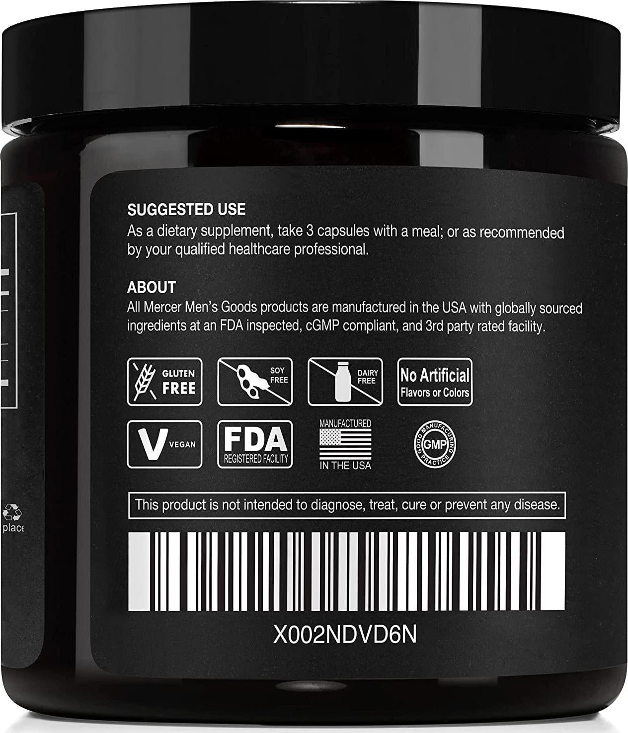 Mercer Men’s Goods - Probiotic Uric Acid Cleanse, Probiotics for Men, 90 Vegetarian Capsules
