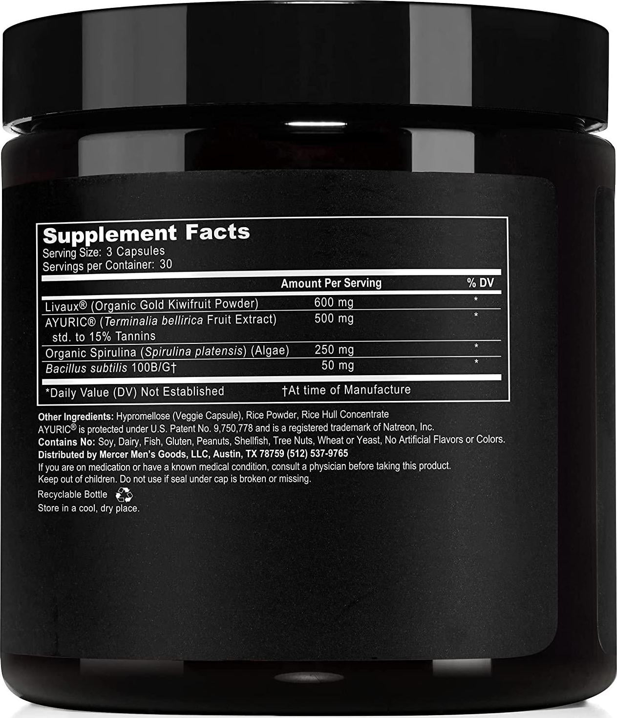 Mercer Men’s Goods - Probiotic Uric Acid Cleanse, Probiotics for Men, 90 Vegetarian Capsules