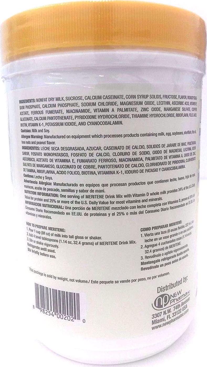 Meritene Vanilla Powder 16 OZ