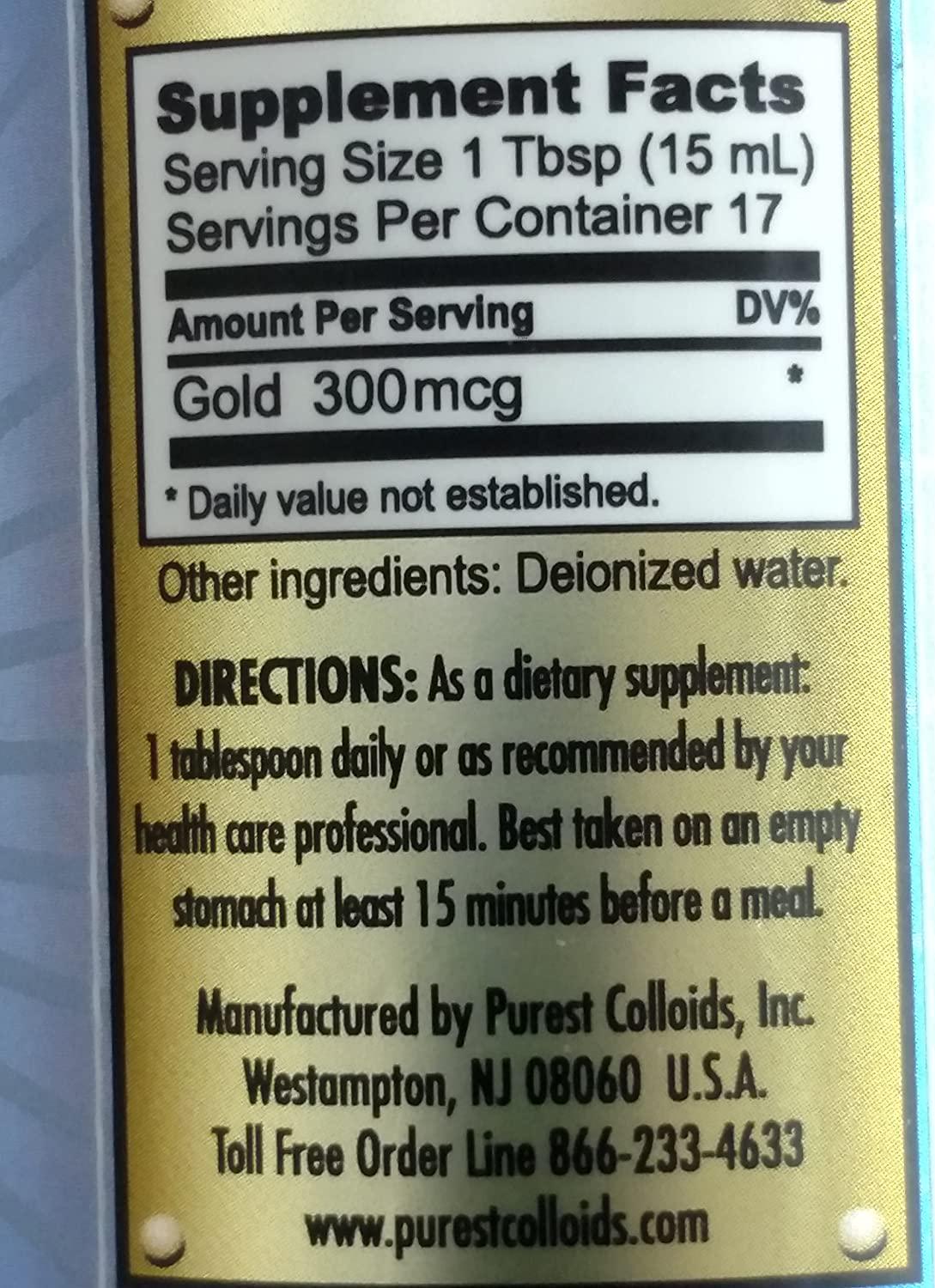 MesoGold 20 ppm Colloidal Gold 250 mL/8.45 Oz